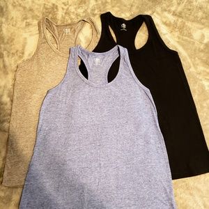 Bundle of three workout tank tops racerback